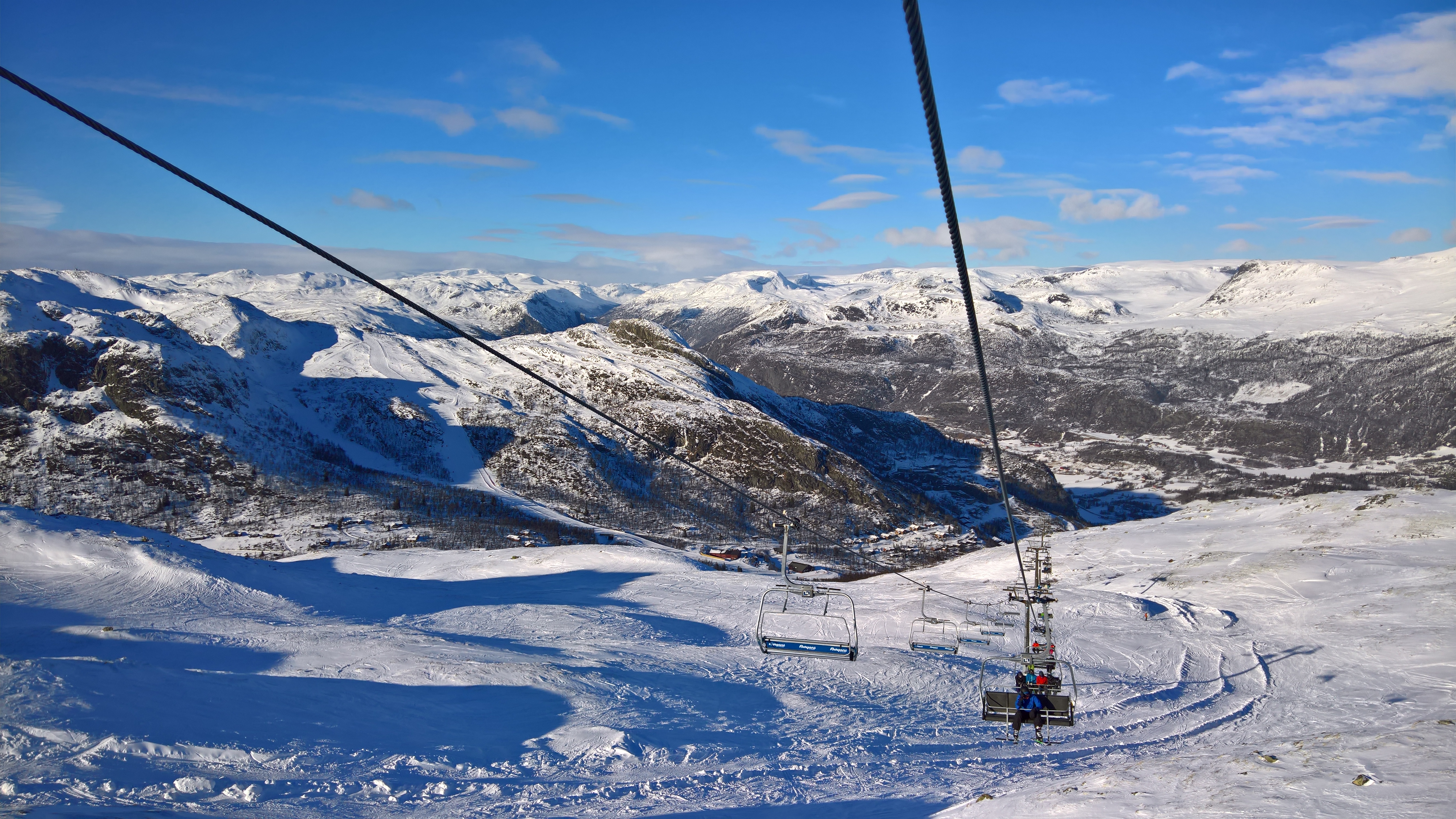 Hemsedal 雪场山体视野